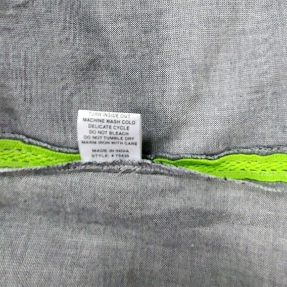 Anthropologie Gray Dress with Pink and Yellow Accents - Picture 10 of 12